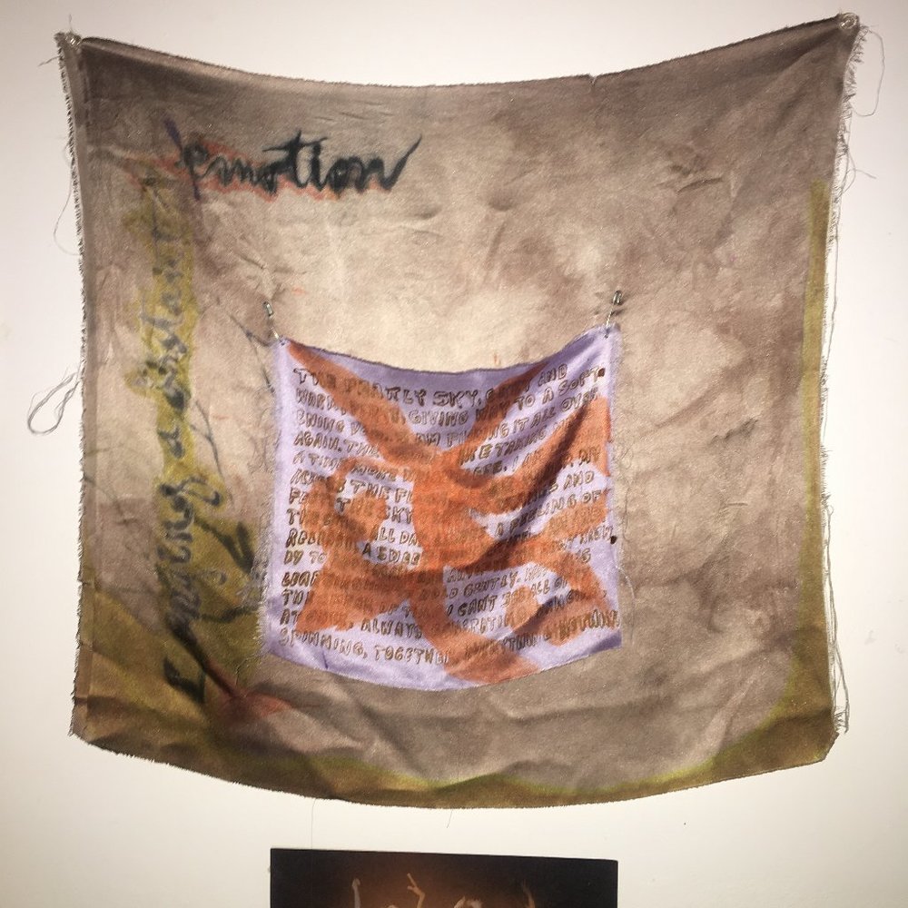 ethereal silk poetry painting